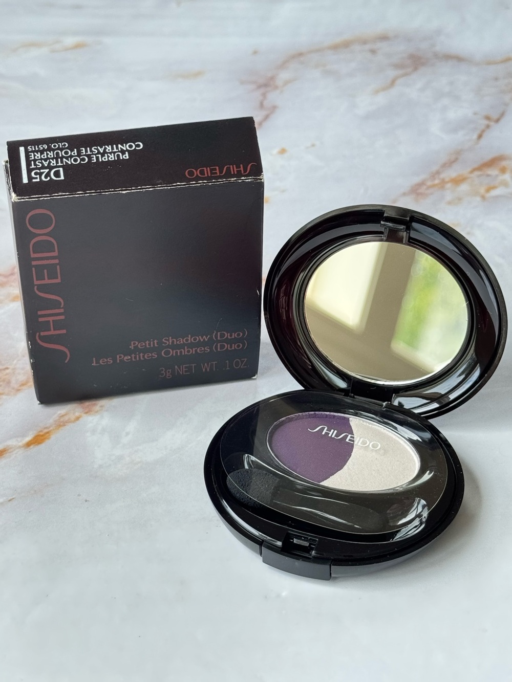 Rare Shiseido Purple Contrast Petit Shadow Duo D25 Eyeshadow